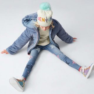 ベビーギャップ(babyGAP)の【定価半額以下】babyGAP♡新品♡105♡スーパーデ二ム・星柄(パンツ/スパッツ)