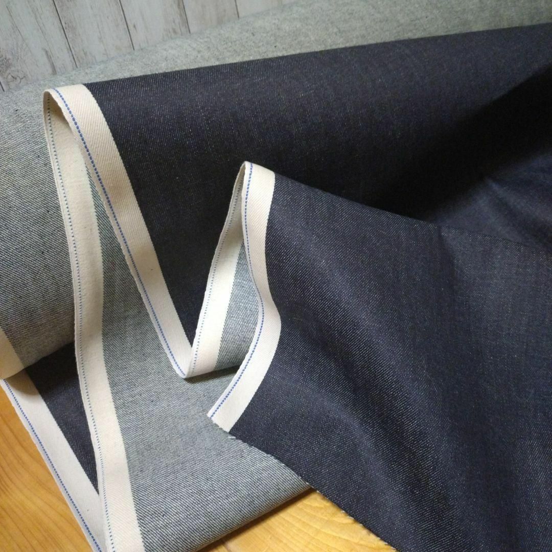 岡山産 セルビッチ 10㌉ソフトデニム インディゴ染 ３m　量変更可 ハンドメイドの素材/材料(生地/糸)の商品写真