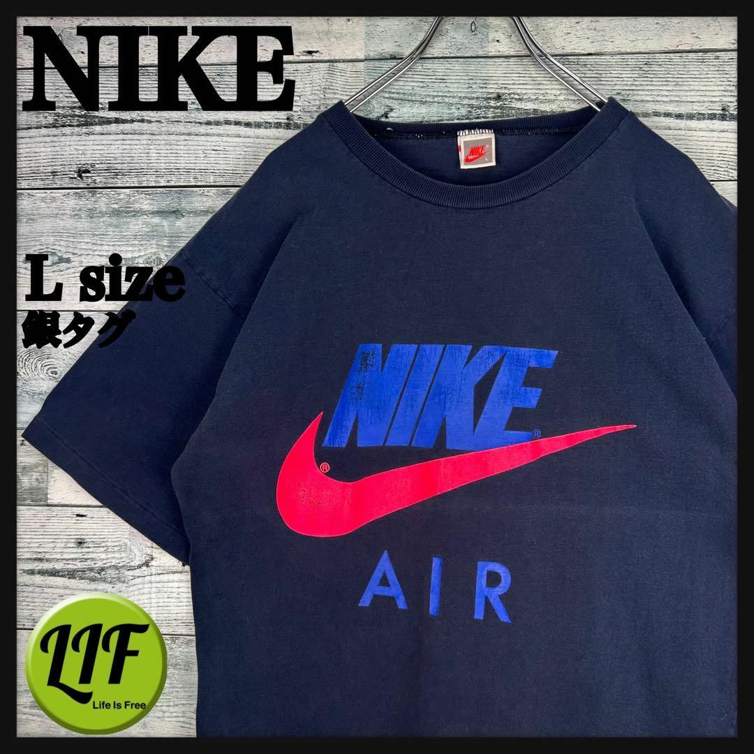 NIKE(ナイキ)のナイキ 銀ダグ 90s プリントロゴ 半袖 Tシャツ L メンズのトップス(Tシャツ/カットソー(半袖/袖なし))の商品写真