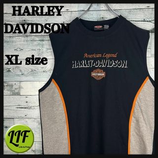 ハーレーダビッドソン(Harley Davidson)のハーレーダビッドソン 刺繍ロゴ タンクトップ 美品 XL(タンクトップ)