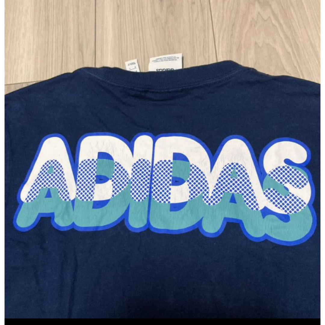 adidas(アディダス)のadidasネイビーＡ-03コットンT メンズのトップス(Tシャツ/カットソー(半袖/袖なし))の商品写真