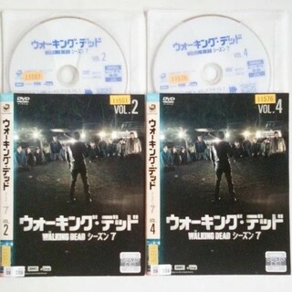 2枚　DVD　ウォーキングデッド　シーズン7　2　と　4　レンタル落ち(TVドラマ)
