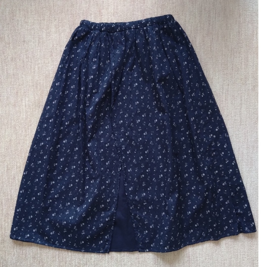 SM2(サマンサモスモス)のSamansa Mos2　花柄後ろ無地重ねスカート レディースのスカート(ロングスカート)の商品写真