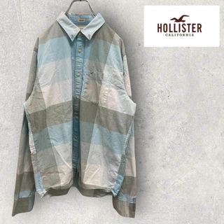 【オーバーサイズ】ホリスター hollister 長袖シャツ　メンズXL(シャツ)