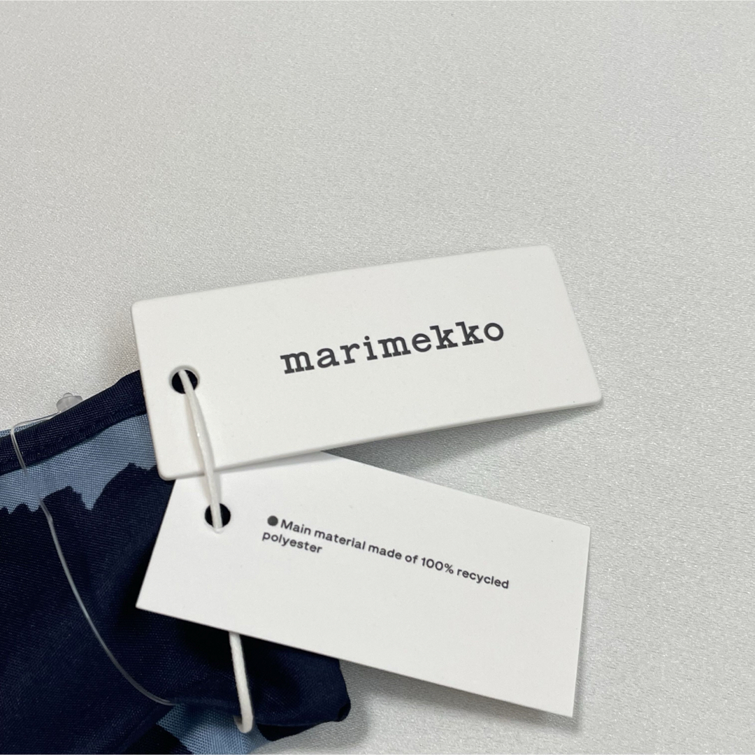 marimekko(マリメッコ)の☆marimekko☆Unikko スマートバッグ☆ダークネイビー×ライトブルー レディースのバッグ(エコバッグ)の商品写真