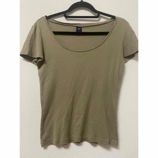 ギャップ(GAP)のギャップ　レディース　半袖Tシャツ　カーキ(シャツ/ブラウス(長袖/七分))