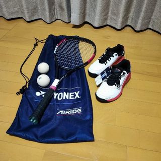 ヨネックス(YONEX)のYONEX　ソフトテニス　中古品　ラケット　シューズ　セット中学　女子　部活(ラケット)