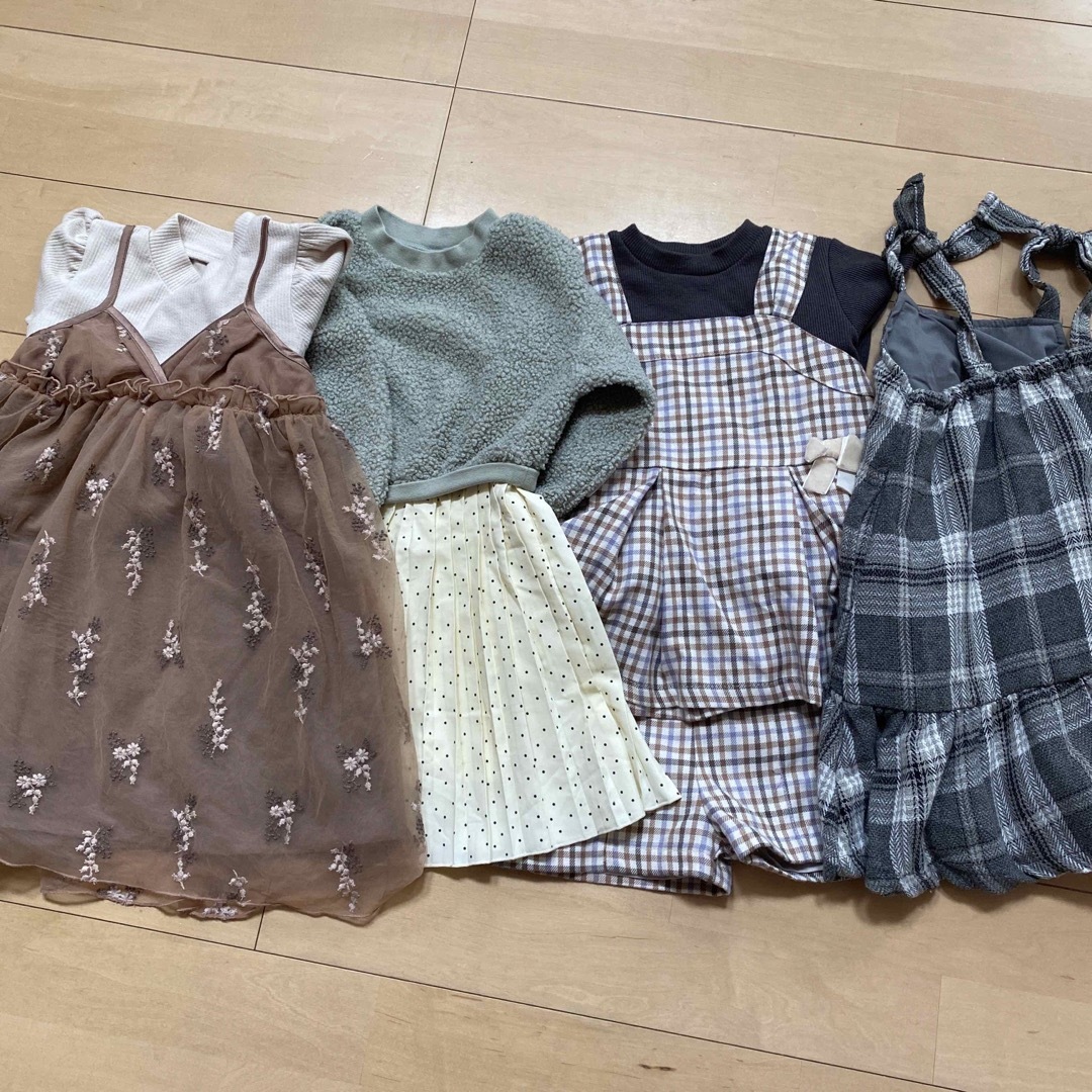 女の子　プティマイン　まとめ売り　100 GWまで値引き中 キッズ/ベビー/マタニティのキッズ服女の子用(90cm~)(ワンピース)の商品写真