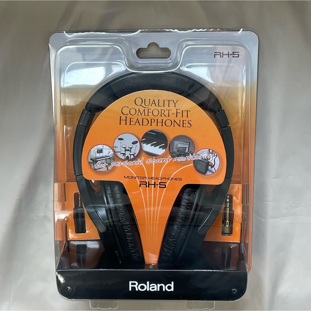 Roland(ローランド)のRoland 新品ヘッドホン RH-5 電子楽器演奏モニター スマホ/家電/カメラのオーディオ機器(ヘッドフォン/イヤフォン)の商品写真