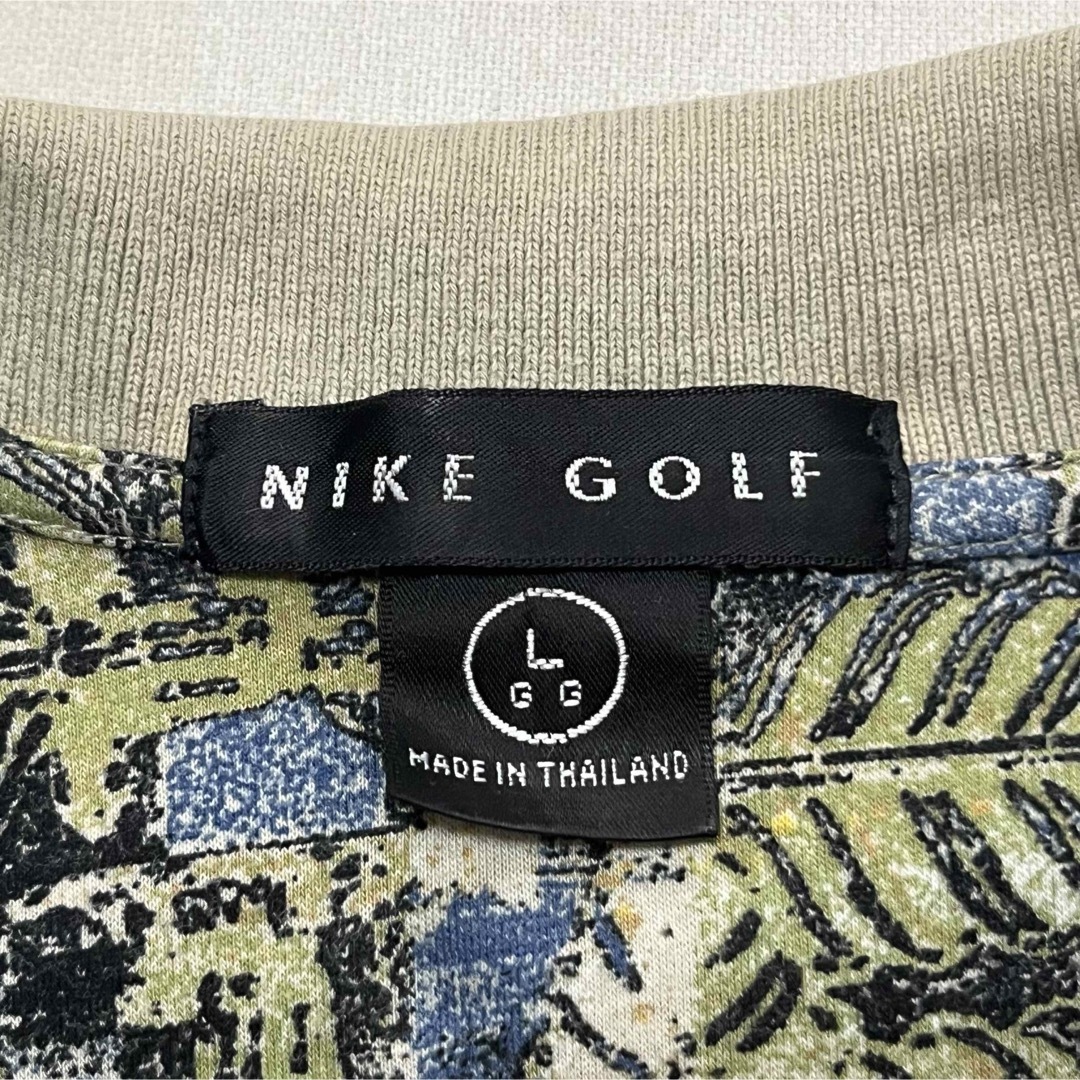 NIKE(ナイキ)の【NIKE GOLF】ナイキゴルフ ポロシャツ 希少デザイン! リーフ 総柄 メンズのトップス(ポロシャツ)の商品写真