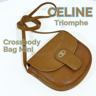 セリーヌ(celine)のCELINE セリーヌ トリオンフ ミニ ポシェット レザー ショルダー バッグ(ショルダーバッグ)