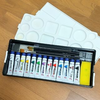 ペンテル(ぺんてる)の絵の具セット  アクリルガッシュ  ぺんてる  学校教材(絵の具/ポスターカラー)