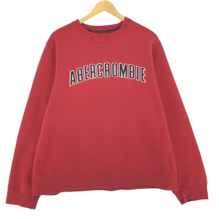 Abercrombie&Fitch - 古着 90年代 アバクロンビーアンドフィッチ Abercrombie&Fitch ロゴスウェットシャツ トレーナー メンズXL ヴィンテージ /eaa436775