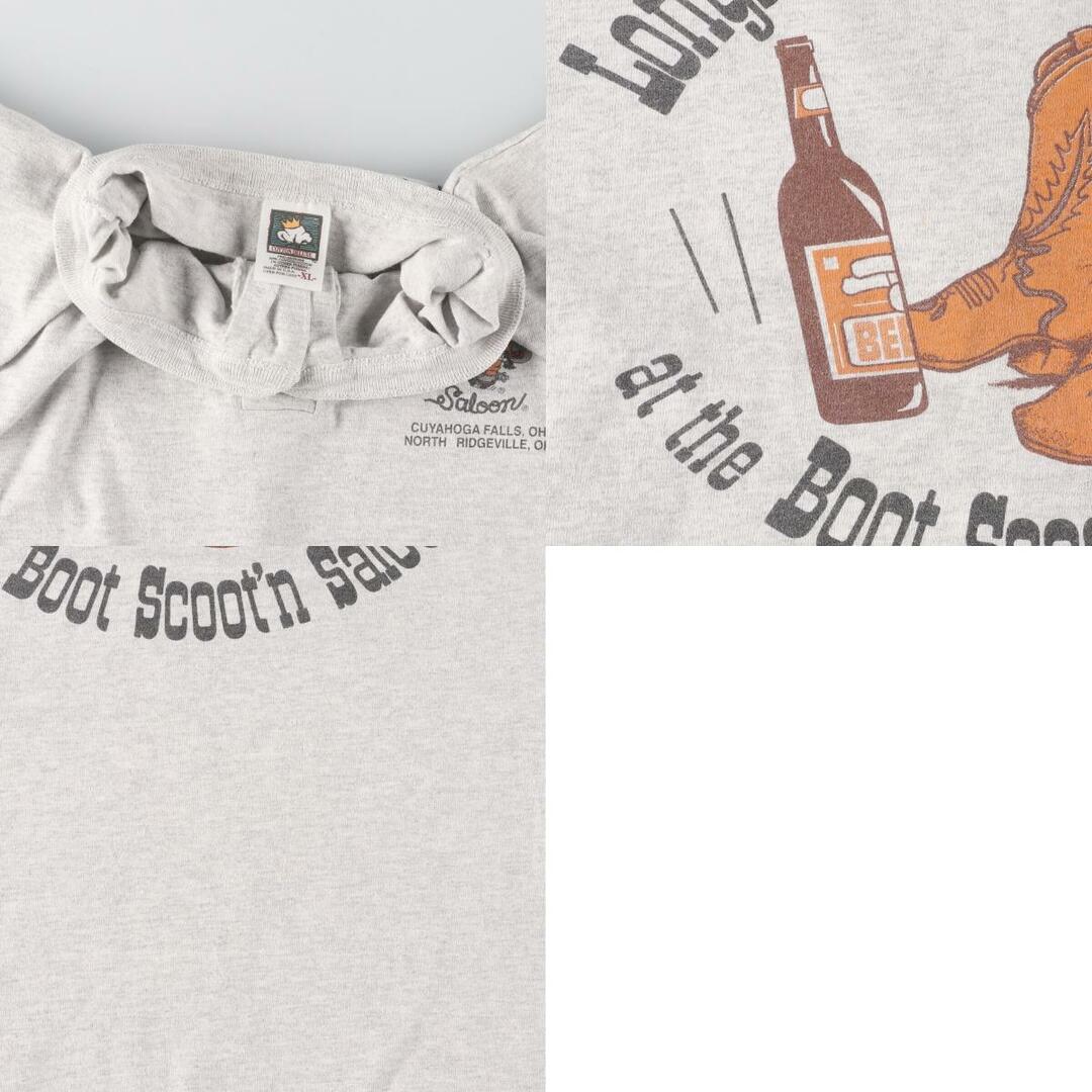 古着 90年代 COTTON DELUXE ヘンリーネック バックプリント プリントTシャツ USA製 メンズXL  ヴィンテージ  /eaa438814 メンズのトップス(Tシャツ/カットソー(半袖/袖なし))の商品写真