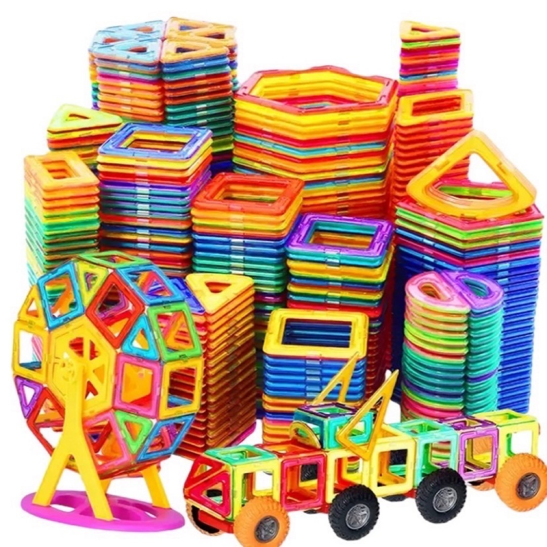 マグネット ブロック 50 知育玩具 おもちゃ ブロック モンテッソーリ 子供 キッズ/ベビー/マタニティのおもちゃ(知育玩具)の商品写真