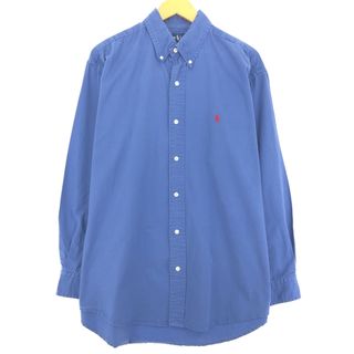 ラルフローレン(Ralph Lauren)の古着 ラルフローレン Ralph Lauren BLAKE 長袖 ボタンダウンシャツ メンズL /eaa444134(シャツ)