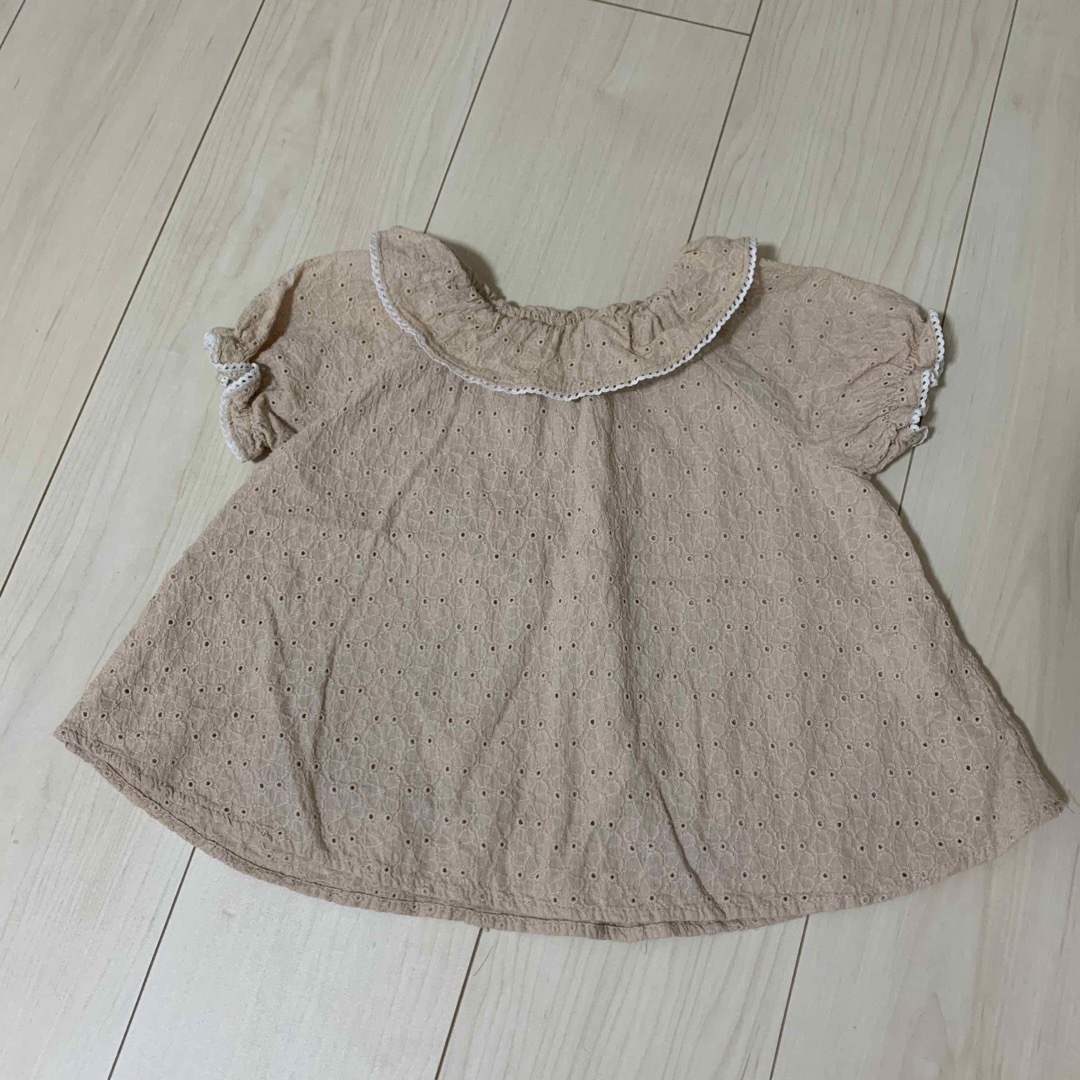 しまむら(シマムラ)の値下げ♡juo♡襟付きトップス♡100cm キッズ/ベビー/マタニティのキッズ服女の子用(90cm~)(ブラウス)の商品写真