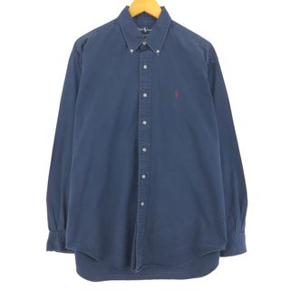 ラルフローレン(Ralph Lauren)の古着 ラルフローレン Ralph Lauren 長袖 ボタンダウンシャツ メンズL /eaa444138(シャツ)