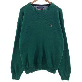 TOMMY HILFIGER - 古着 90年代 トミーヒルフィガー TOMMY HILFIGER コットンニットセーター メンズXXL ヴィンテージ /eaa382676