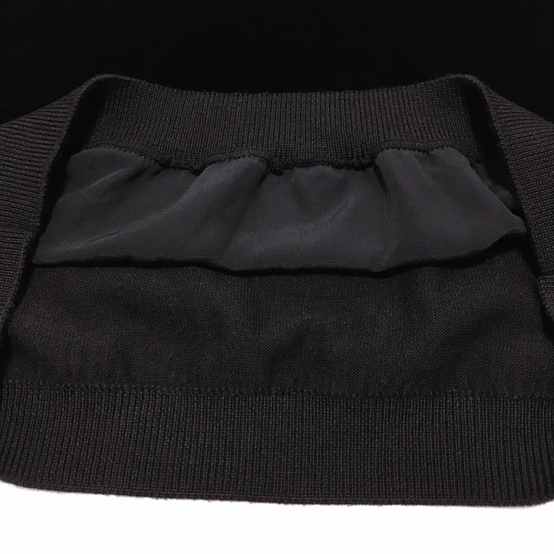 ヌメロヴェントゥーノ【美品】シルク混 クルーネック半袖ニット ベルベット ヌメロヴェントゥーノ【美品】シルク混 クルーネック半袖ニット ベルベット