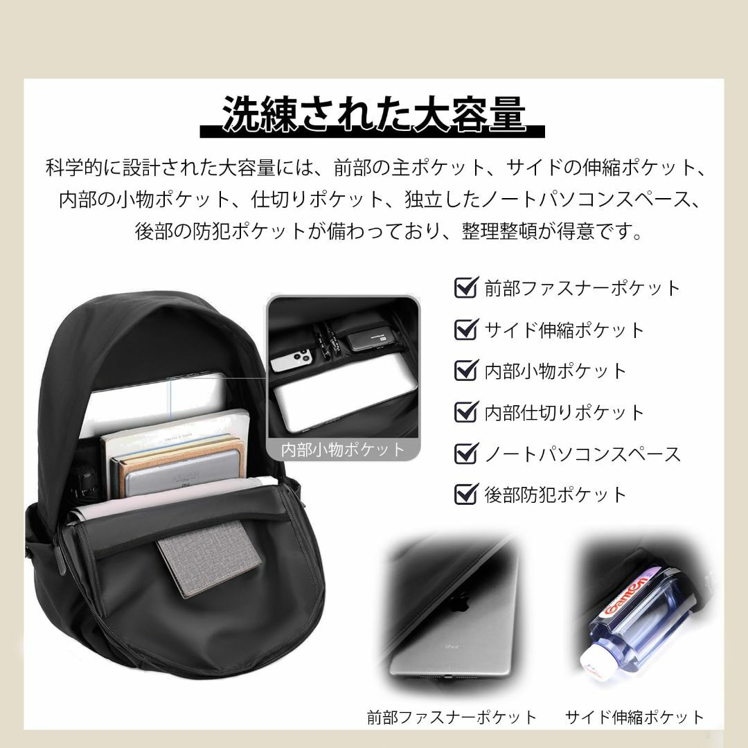 【色: モデル1-アイボリー】[OFAMOUS] リュック バックパック メンズ その他のその他(その他)の商品写真