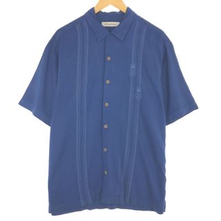 古着 TOMMY BAHAMA 半袖 シルクシャツ メンズL /eaa444653(シャツ)