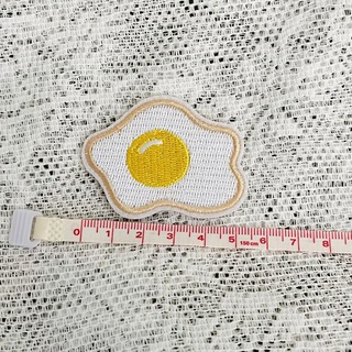 刺繍ワッペン　めだまやき　たまごやき　卵　玉子　料理　フード(各種パーツ)