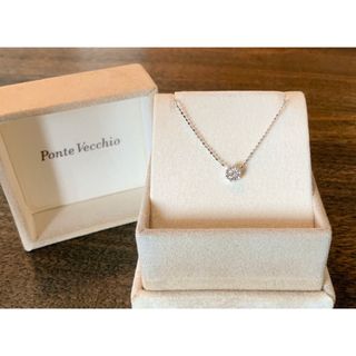 ポンテヴェキオ(PonteVecchio)のPonte Vecchio  K18WG ダイヤモンド ネックレス 0.1ct(ネックレス)