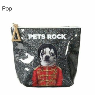 PETS ROCK グリッターポーチ(ポーチ)