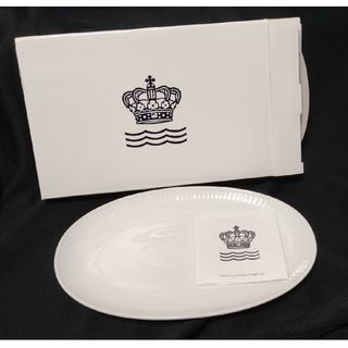 ROYAL COPENHAGEN - ROYAL COPENHAGENホワイトフルーテッド　オーバルディッシュ２３ｃｍ