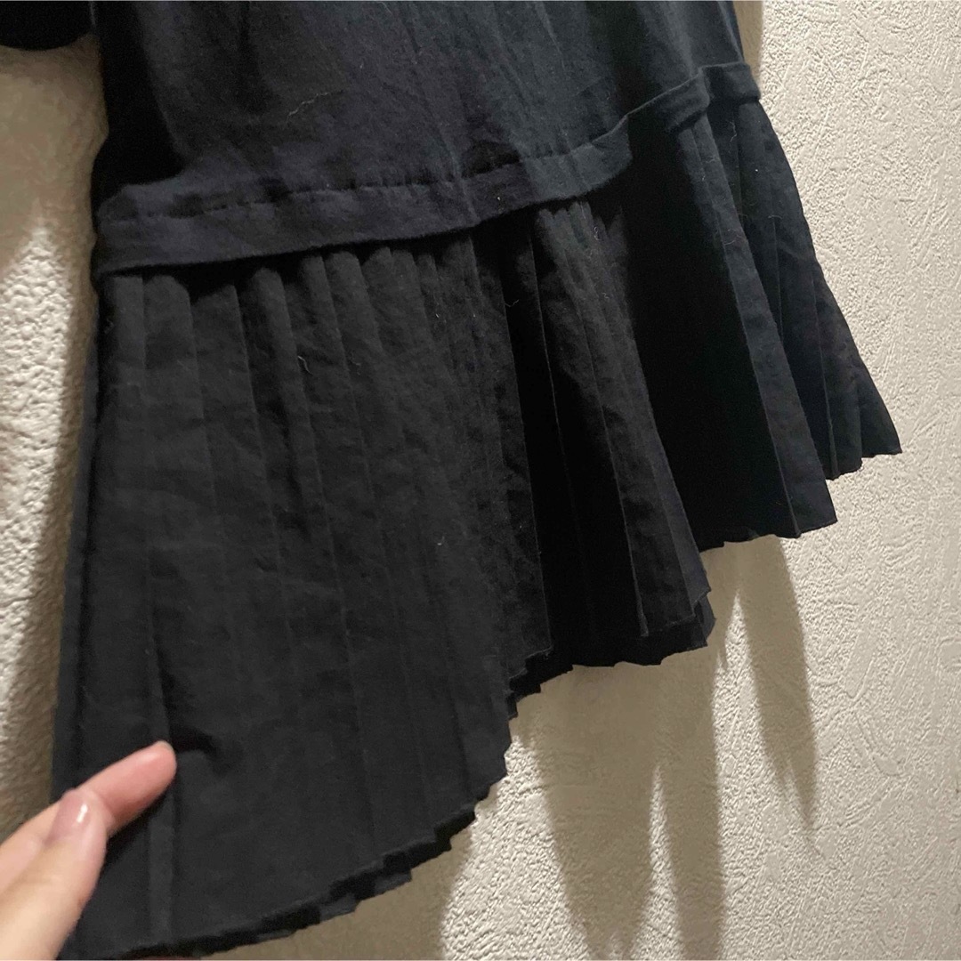 ZARA(ザラ)のzara トップTシャツ　ブラック レディースのトップス(Tシャツ(半袖/袖なし))の商品写真