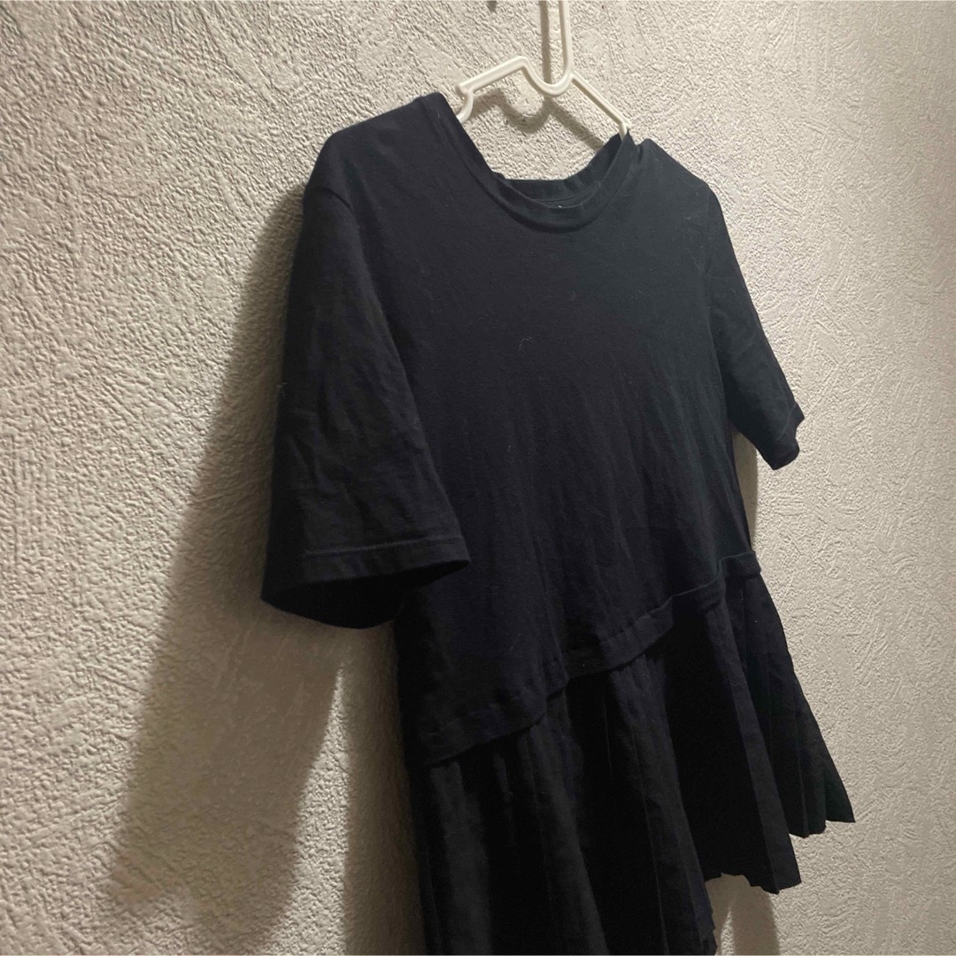 ZARA(ザラ)のzara トップTシャツ　ブラック レディースのトップス(Tシャツ(半袖/袖なし))の商品写真