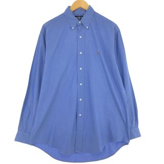 ラルフローレン(Ralph Lauren)の古着 ラルフローレン Ralph Lauren YARMOUTH 長袖 ボタンダウンシャツ メンズM /eaa444131(シャツ)