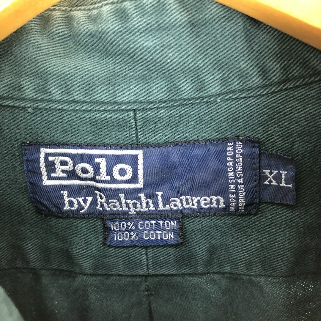 Ralph Lauren(ラルフローレン)の古着 ラルフローレン Ralph Lauren POLO by Ralph Lauren 長袖 ボタンダウンシャツ メンズXL /eaa444135 メンズのトップス(シャツ)の商品写真