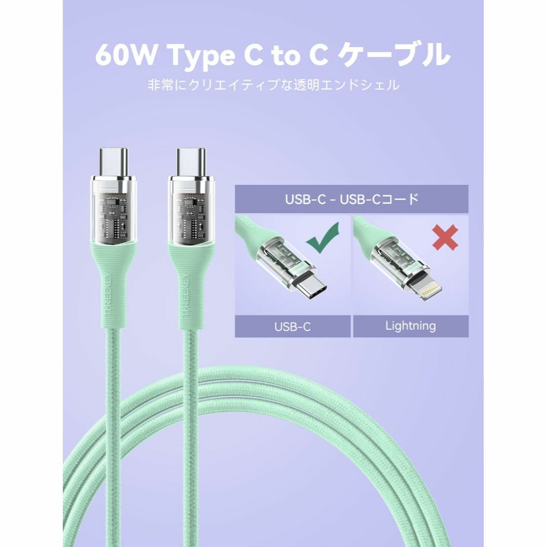 【色: 青1】THREEKEY 30W PD 急速充電器 Xiaomi/iPho スマホ/家電/カメラのスマホアクセサリー(その他)の商品写真