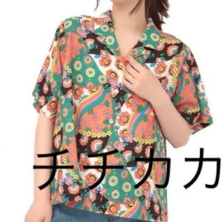 【美品】チチカカ フリーサイズ  アロハシャツ 花柄