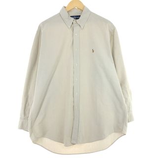 ラルフローレン(Ralph Lauren)の古着 ラルフローレン Ralph Lauren YARMOUTH 長袖 ボタンダウンシャツ メンズL /eaa444320(シャツ)