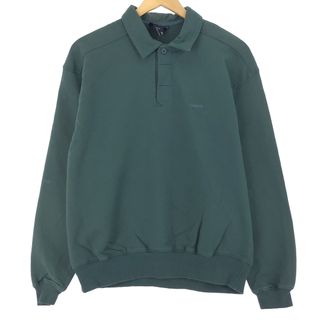 パタゴニア(patagonia)の古着 94年製 パタゴニア Patagonia 雪なしタグ 襟付きハーフボタン スウェットシャツ トレーナー メンズXS /eaa436783(スウェット)