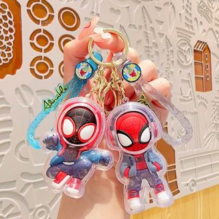 スパイダーマン 赤　キーホルダー バッグチャーム マーベル