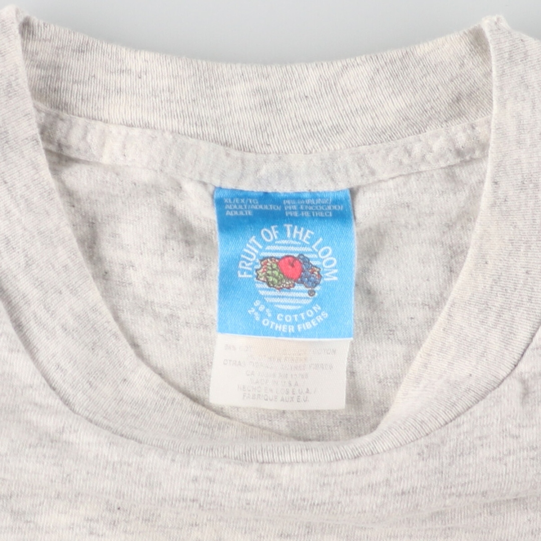 FRUIT OF THE LOOM(フルーツオブザルーム)の古着 90年代 フルーツオブザルーム FRUIT OF THE LOOM プリントTシャツ USA製 メンズXL ヴィンテージ /eaa438810 メンズのトップス(Tシャツ/カットソー(半袖/袖なし))の商品写真