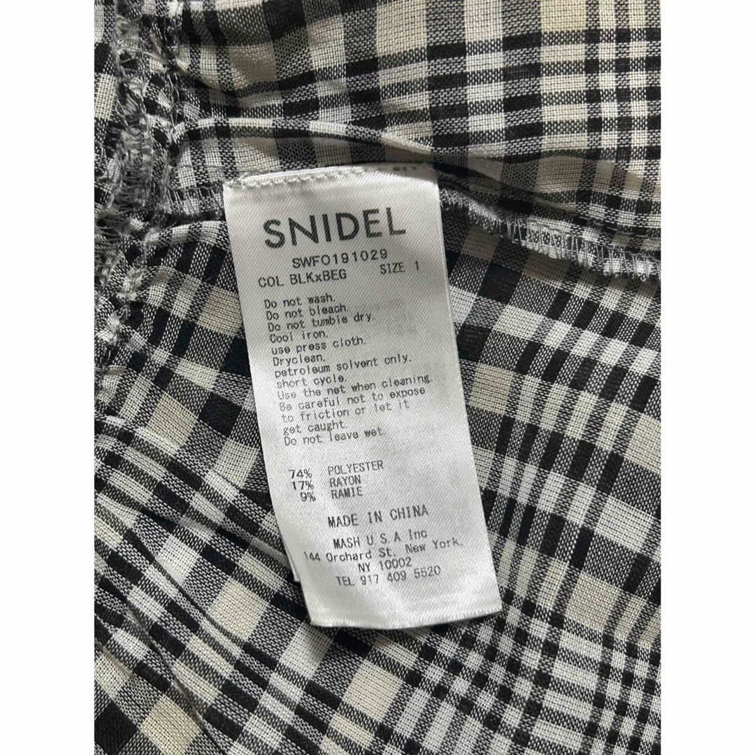 SNIDEL(スナイデル)の⭐️snidel⭐️ チェックシアーティアードロングワンピース レディースのワンピース(ロングワンピース/マキシワンピース)の商品写真