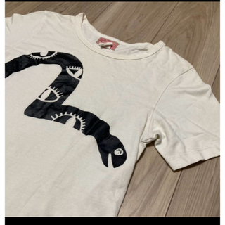 エビス(EVISU)のEVISUオフホワイトコットンT(Tシャツ(半袖/袖なし))