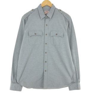 ブルックスブラザース(Brooks Brothers)の古着 ブルックスブラザーズ Brooks Brothers 1818 シャモアクロス ミリタリーシャツ メンズL /eaa440919(シャツ)