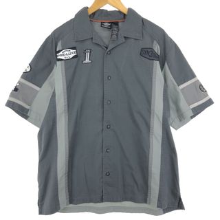 ハーレーダビッドソン(Harley Davidson)の古着 ハーレーダビッドソン Harley-Davidson 半袖 ワークシャツ メンズL /eaa444779(シャツ)