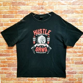 ヴィンテージ(VINTAGE)の【2XL】古着 　レア　アメカジ　メキシコ製　ストリート 　ハッスルギャング(Tシャツ/カットソー(半袖/袖なし))