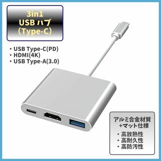 USB Type-C 3in1 HDMI スイッチ 変換アダプタ TV f2i(映像用ケーブル)