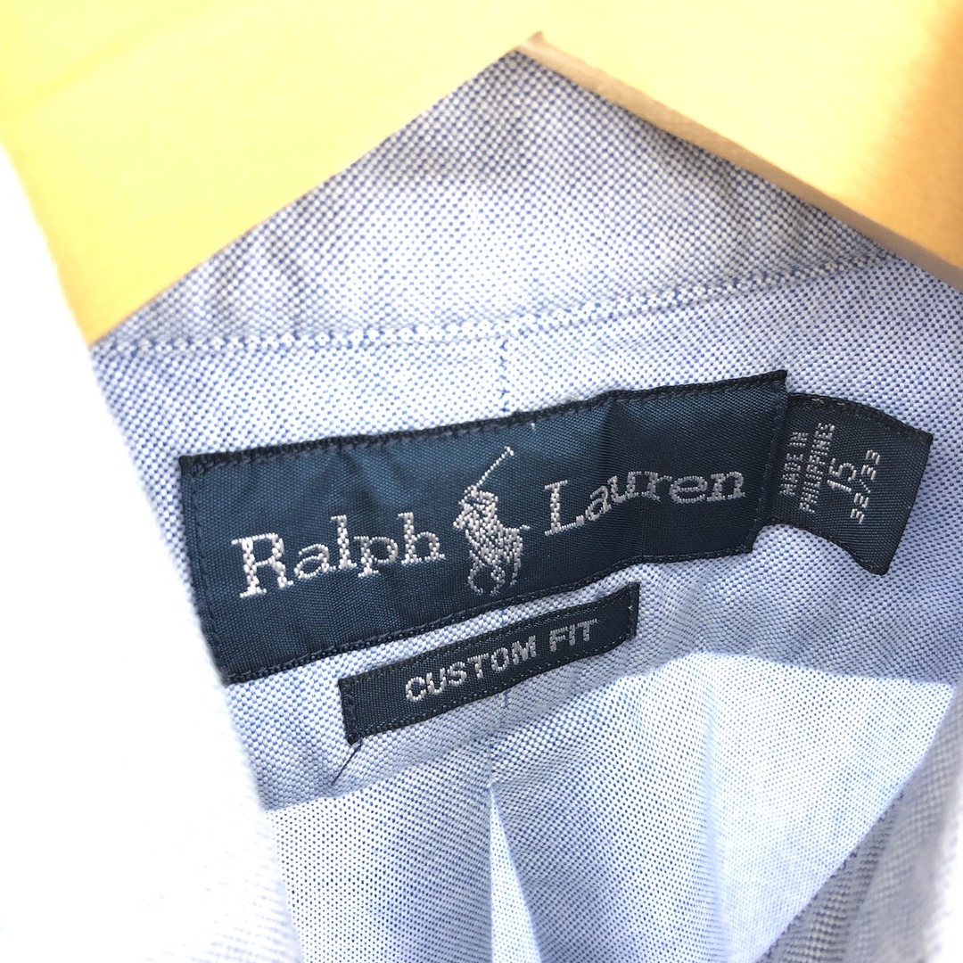 Ralph Lauren(ラルフローレン)の古着 ラルフローレン Ralph Lauren CUSTOM FIT 長袖 ボタンダウンシャツ メンズS /eaa444130 メンズのトップス(シャツ)の商品写真