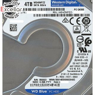 ウェスタンデジタル(Western Digital)のWesternDigital HDD 2.5inch　WD40NPZZ　4TB 15mm　200～500時間以内(PC周辺機器)