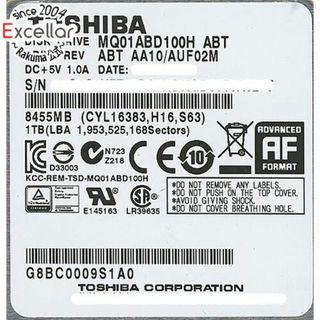 トウシバ(東芝)のTOSHIBA(東芝) ノート用HDD 2.5inch　MQ01ABD100H　1TB　5000～6000時間以内(PC周辺機器)