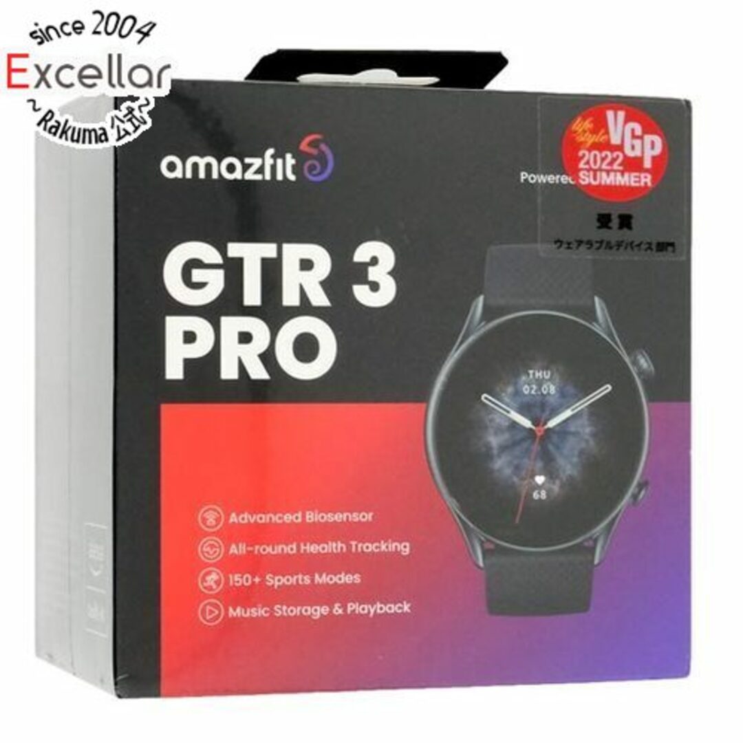 Zepp Health　Amazfit GTR 3 Pro SP170042C153　インフィニットブラック スマホ/家電/カメラの美容/健康(その他)の商品写真